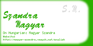 szandra magyar business card